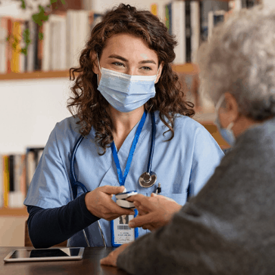 mAB 2 Doctor working with hospital administrator