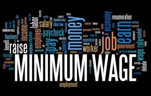 minimum wage increase word cloud