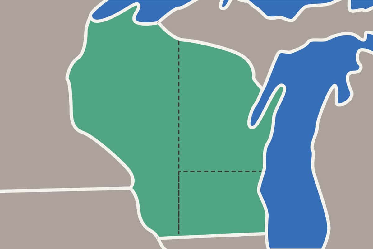 Wisconsin region map