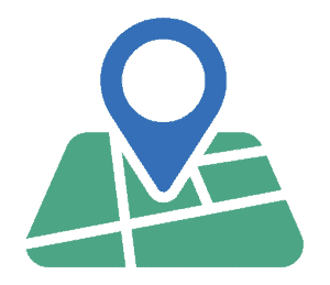 map marker on grid