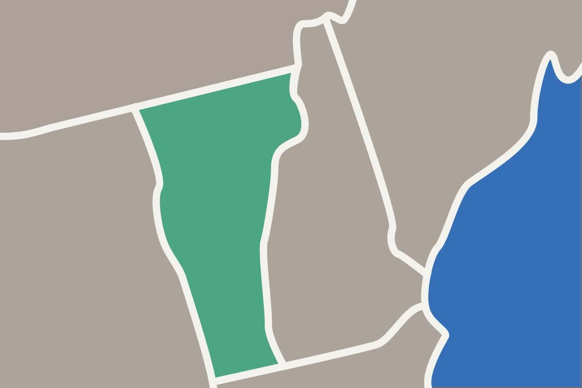 Vermont region map